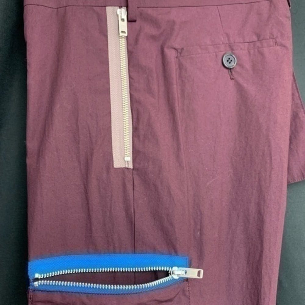 undercover jun takahashi chaos and balance maroon bondage zipper cargo pants uc - Picture 14 of 15